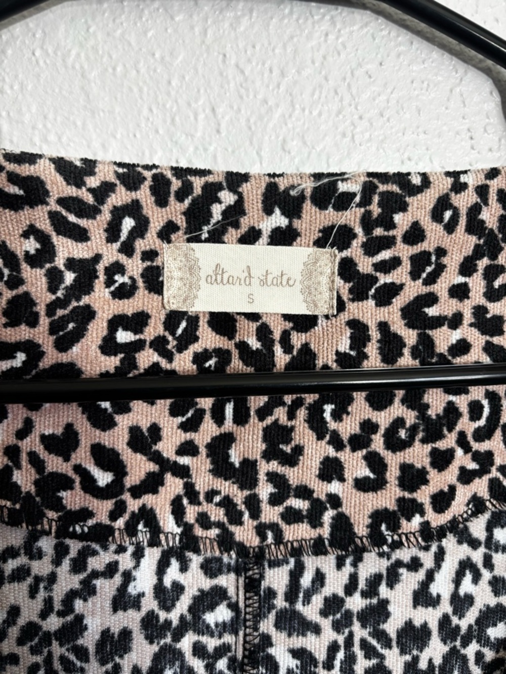 Altar'd State Cream and Black Leopard Print Dress - Picture 3 of 5